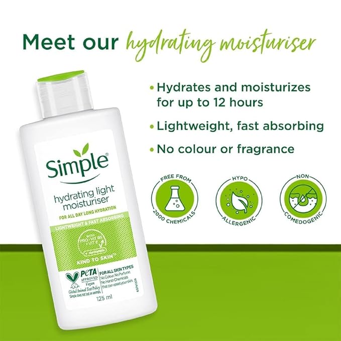 Simple Kind To Skin Hydrating Light Moisturiser 125 ml by Simple