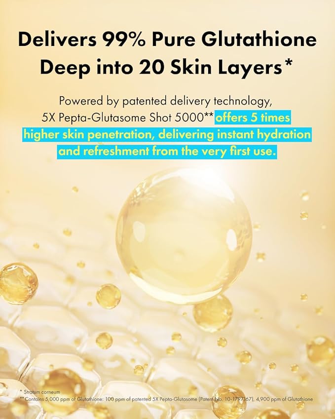 It'S SKIN Glutathione Shot B3 Anti Discoloration Serum 1.01 Fl Oz, 99% Pure Glutathione, Pepta-Glutazome, Dark Spot Corrector, Non-Irritating Daily Serum, Korean Skincare