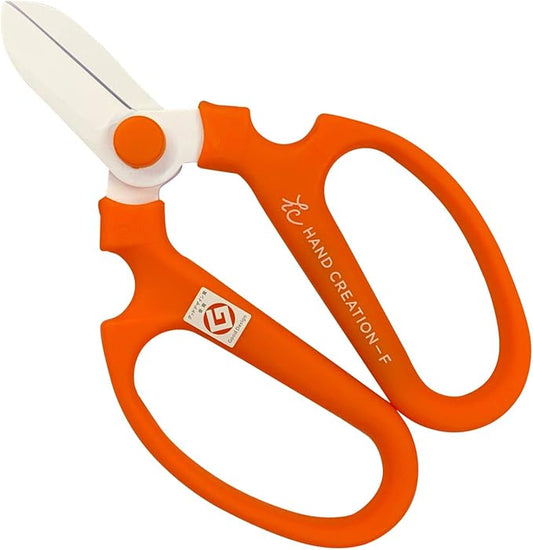 Flower Scissors Hand Creation F-170 (Orange, 170mm)