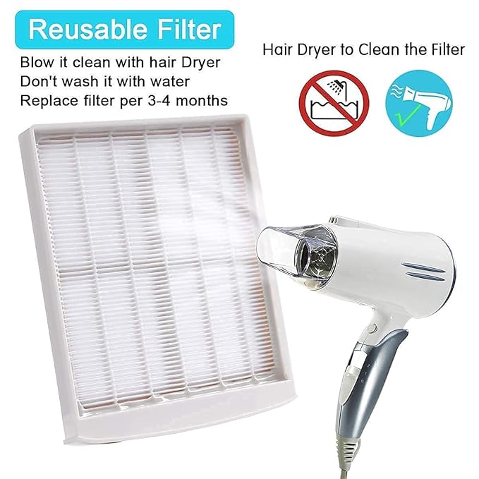 Makartt Nail Cleaner Machine Manicure Tools Bundle, 60W Nails Vacuum Cleaner Machine for Nail Drills, 2Pcs No-Spilling Screen for Nail Vacuum Machine