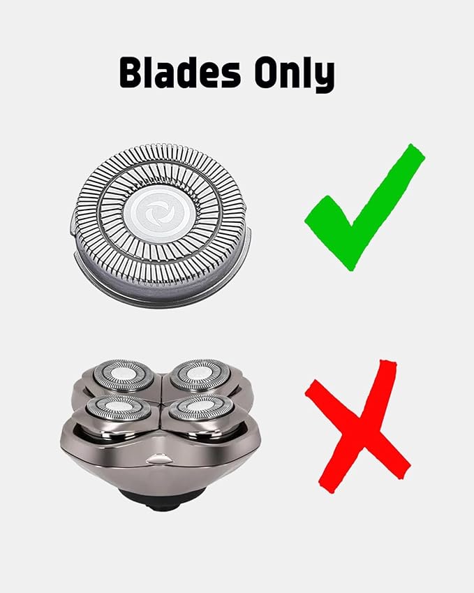 Pitbull Shaver Replacement Blade for Skull Shaver Replacement Heads Pitbull Gold PRO, Pitbull Silver PRO, Pitbull Platinum PRO, Palm Electric Razors, 8 - Pack for Head Shavers for Bald Men, Premium