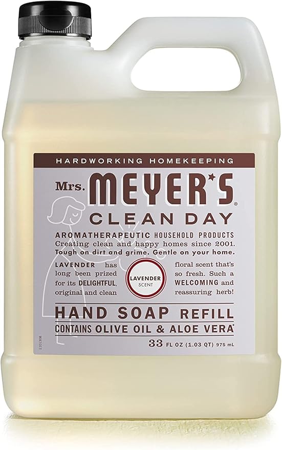 MRS. MEYER'S CLEAN DAY Hand Soap, Refill Variety Pack Soaps Made to Clean and Freshen Hands