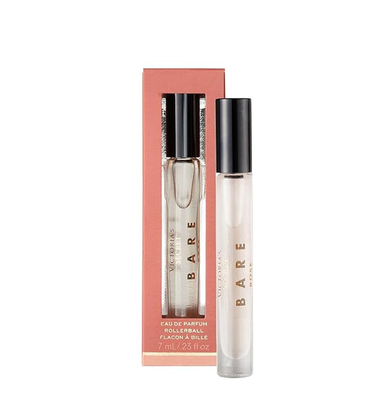 Victoria's Secret Bare Rose Eau de Parfum Rollerball, Notes of Pear Skin, Rosa Centifolia & Sheer Woods, Travel Size Mini Perfumes for Women (0.23 oz)