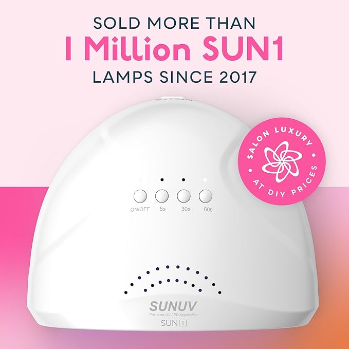 SUNUV UV LED Nail Lamp, Gel Light for Nail Polish UV Dryer with 3 Timers SUNone White