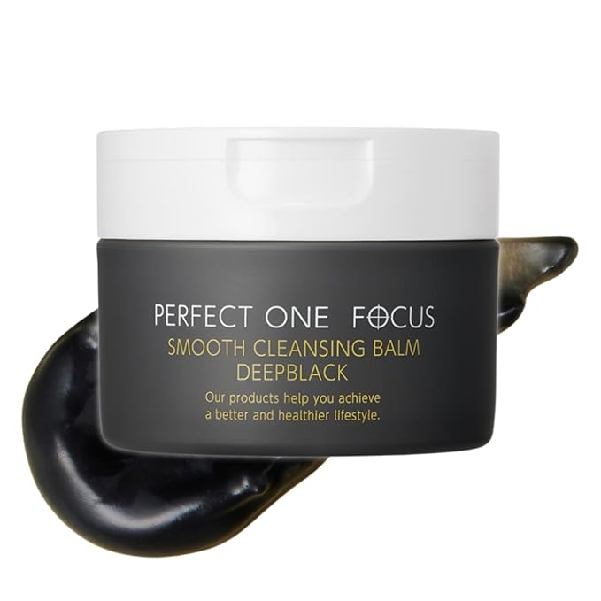 Smooth Cleansing Balm Deep Black – Pore Cleansing & Makeup Removal – Suitable for Sensitive Skin, Eyelash Extensions Safe, 2.64oz (1, Black)