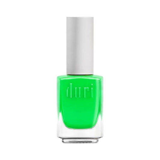 duri 159N Piranha - Neon Lime Green Nail Polish, Matte Finish, Quick Drying, 0.45 Fl Oz