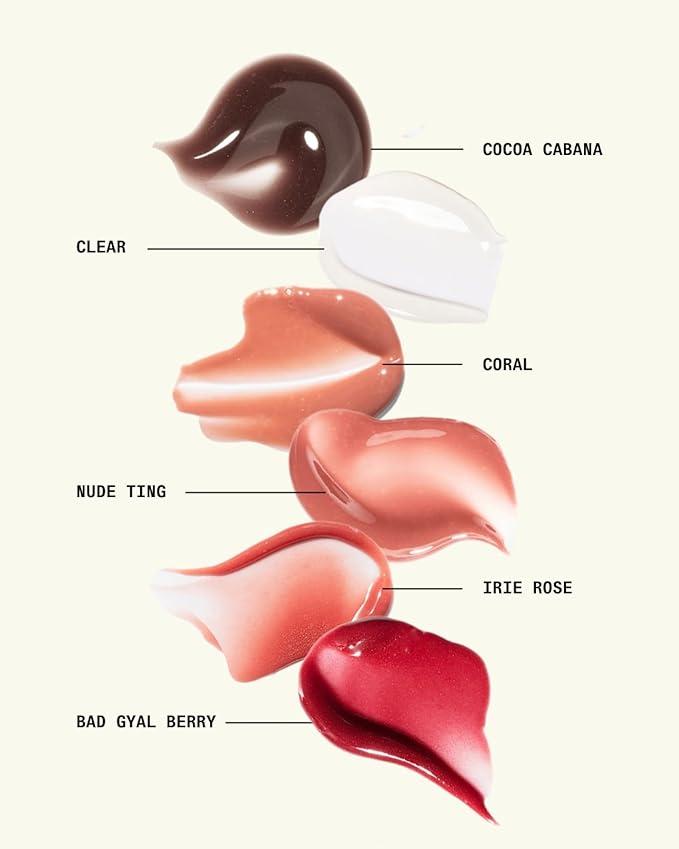 Cay Skin Isle Lip Balm SPF 30 – High Shine, Hydrating, Non-Sticky Lip Gloss in Vanilla Brown Sugar Flavor – Formulated with Natural Ingredients for All Skin Tones – Clear