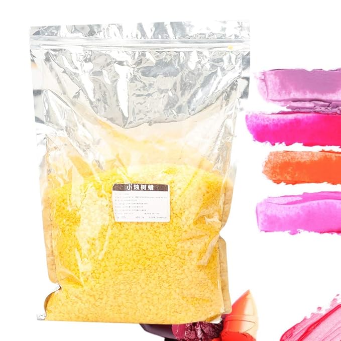 Natural Candelilla Wax Cera Bellina Wax Candelilla Wax, Wax Mold Candillia Wax Candelila Wax for Lipstick Gift Home Woman(1000 g/bag)
