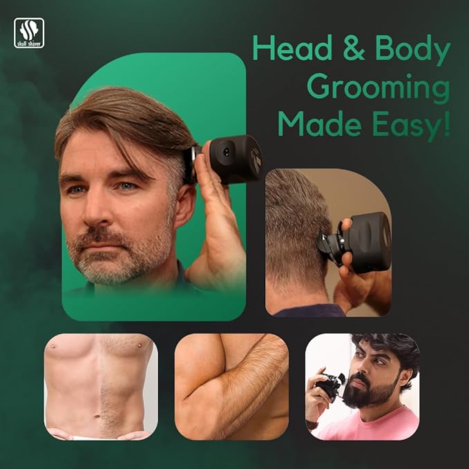 Skull Shaver Beast Clipper Pro: Ultimate Home Haircut & Grooming Kit for Men/Women - DIY Haircut,Hair Clippers, Self Haircut Tool.
