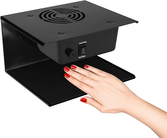 Nail Dryer for Regular Polish, 300W Nail Drying Fan with Hot and Cool Air, Professional Air Nail Dryer for Manicure Salon and Daily Home Use