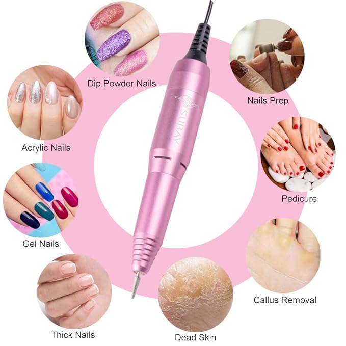 Subay Electric Nail Drill and Nail Art Drill Bits Set