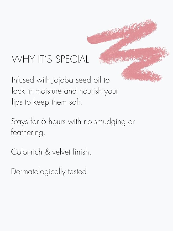 Sweed - Lip Liner Pencil | Color-Rich, Smudge + Feathering-Free | Jojoba Seed Oil to Moisturize + Nourish | Vegan, Cruelty-Free, Clean Beauty (Chloe)