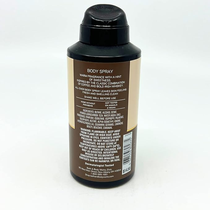 Bath & Body Works Coffee & Whiskey Body Spray for Men 2-pack 3.7oz