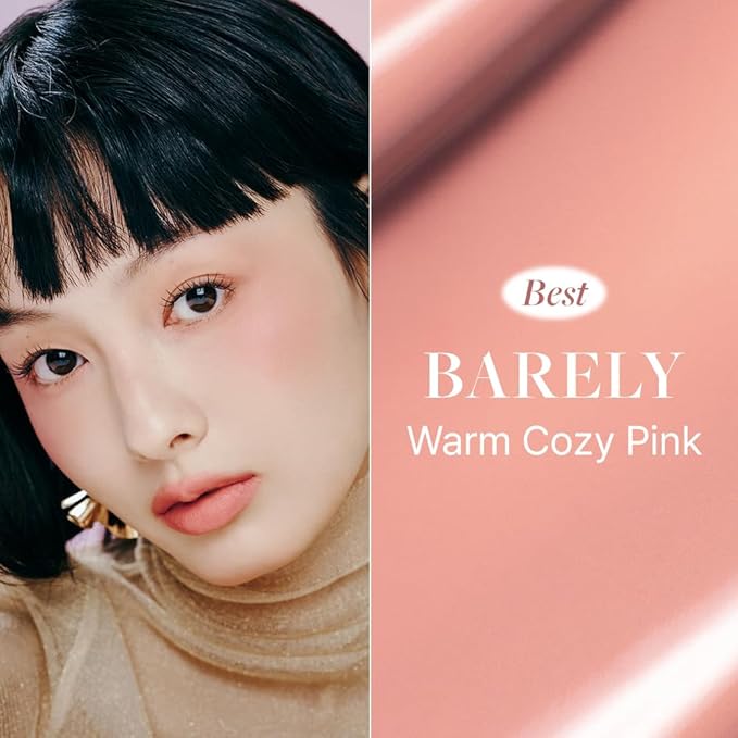 DEAR DAHLIA Petal Drop Liquid Blush – Multi-Use, High-Pigment, Lightweight & Long-Lasting, Dewy Finish, Vegan & Cruelty-Free, for Sensitive Skin, 4g – BARELY