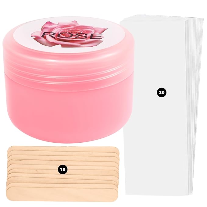 Sugar Wax Kit Suagring Kit: 150g/5.3oz Organic Sugaring Paste for Bikini & Sensitive Skin Hair Removal - Includes 10 Sticks & 20 Wax Strips