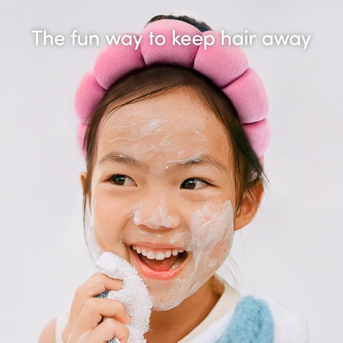 Evereden Kids Cloud Face Wash: Tropical Sorbet, 3.4 fl oz | Adorable Terry Spa & Makeup Headband | Creamy & Fun Skin Care for Kids | Easy-to-Use Kids Face Wash | Non-toxic Kids Skin Care