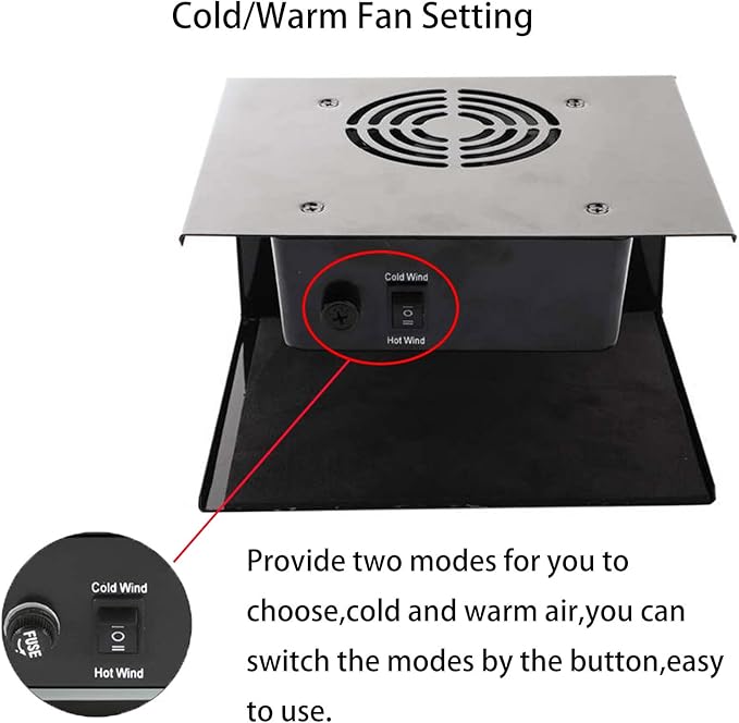 Nail Dryer for Gel and Regular Polish,Professional 300W Nail Polish Dryer Nail Fan Dryer Blower with Hot and Cool Air for Manicure Nail Art Salon