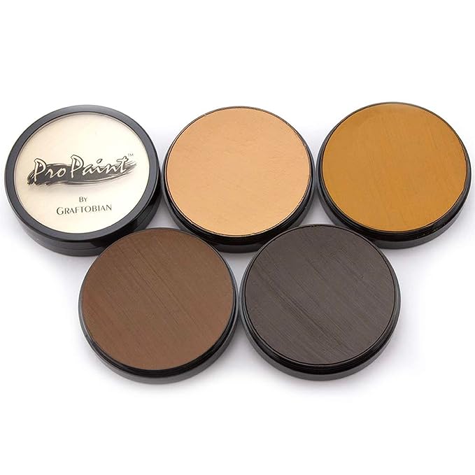 Graftobian Makeup ProPaint Face & Body Paint - Flesh Tones Set - 30ml - Halloween & Costume Makeup for Adults - Body & Face Paint