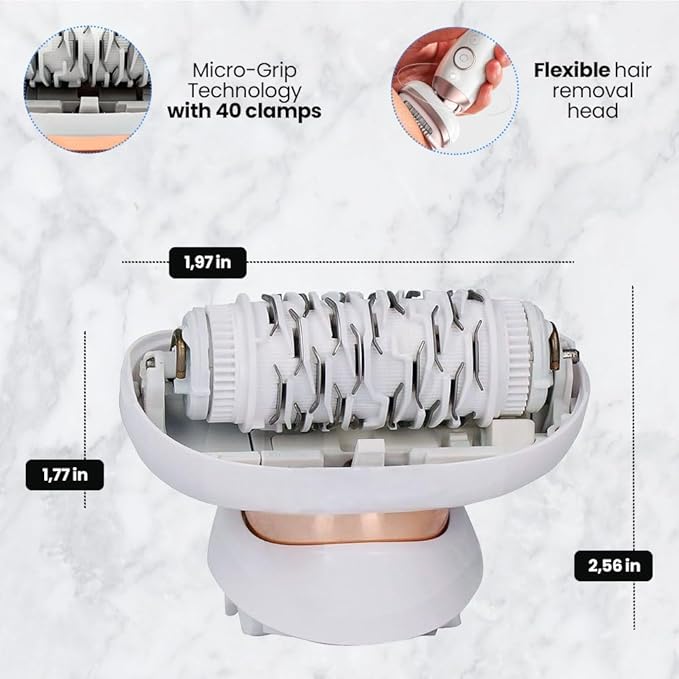 Hair Removal Head Replacement 81719648 Compatible with Braun Epilator Silk-épil 9 Flex, Type 5380 | for Models 9001, 9002, 9003, 9010, 9020, 9030, 9100, 9200, 9300