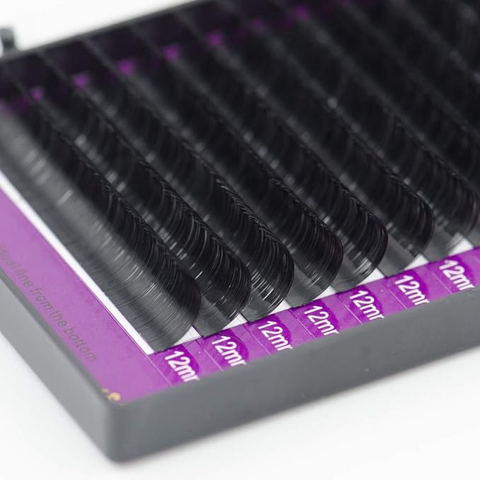 NAGARAKU Eyelash Extensions 0.10 mm C curl 16mm Premium Individual Classic Lashes Soft Natural Matte Black 16 rows Professional Beauty Salon Supplies