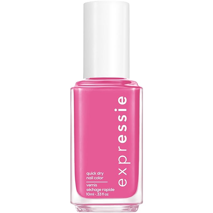 Essie expressie, Quick-Dry Nail Polish, 8-Free Vegan, Hot Pink, Trick Clique, 0.33 fl oz