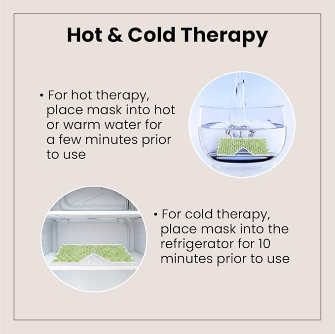 Lindo Jade Eye Mask - Facial Sleep Eye Mask, Handcrafted 100% Natural Jade Stone, Hot & Cold Therapy, Naturally Cooling, Soothing & Depuffing, Anti-Aging Skincare