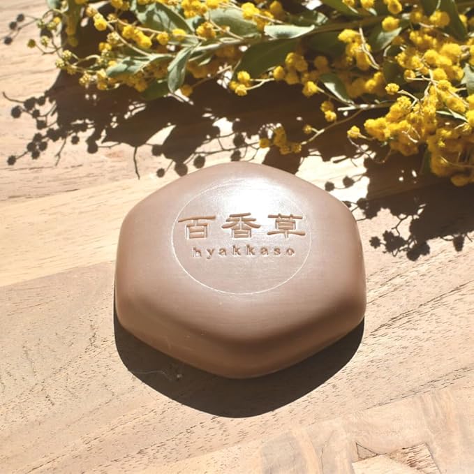 百香草 Hyakkaso Herbs & Minerals Facial Soap | Acne Skin Care | Sensitive, Dry & Normal skin | Face and Body Wash | Japanese Skincare | 80g 2.8oz (2)