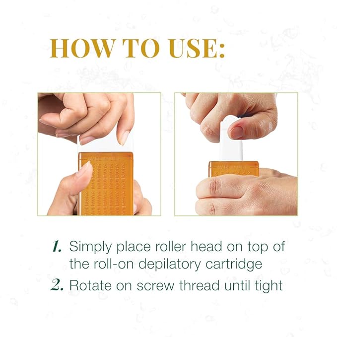 Clean + Easy Large Roller Heads for Roll On Wax Refill, Easy to Attach, Hair Removal on Legs, Body & Bikini, Soft Wax Replacement Head, 3 Roller Heads - 1 Pack