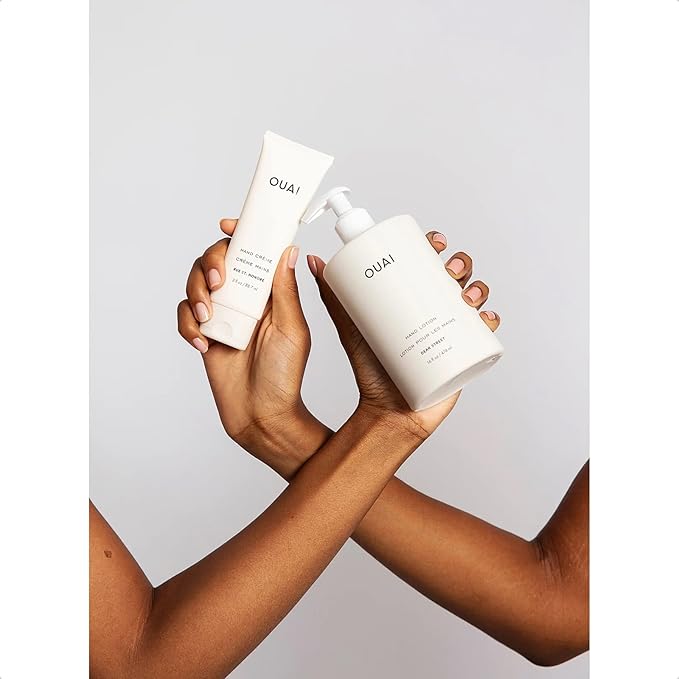 OUAI Hand Lotion Refill - Daily, Lightweight, Hydrating Lotion for Dry Skin - Made with Avocado, Rosehip and Jojoba Oil to Lock in Moisture - Never Greasy (32 Fl Oz)