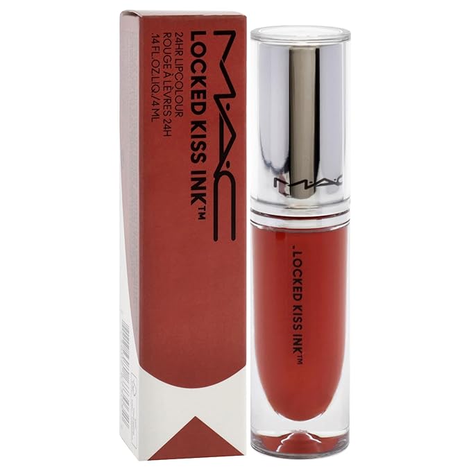 MAC Locked Kiss Ink Lipcolor - Extra Chili for Women - 0.14 oz Lipstick