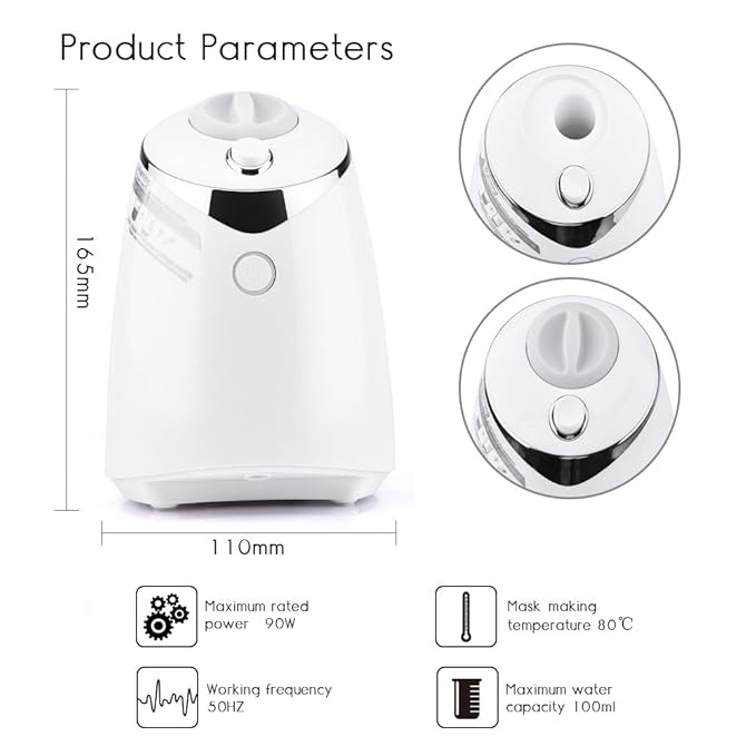 Face Mask Maker Facial Mask Machine with 32 Counts Collagen Pills Make Your Own Face Mask Kit Home Automatic DIY Face Mask Maker Machine, Face Mask Maker Kit, Facial Cream Maker Gifts for Women