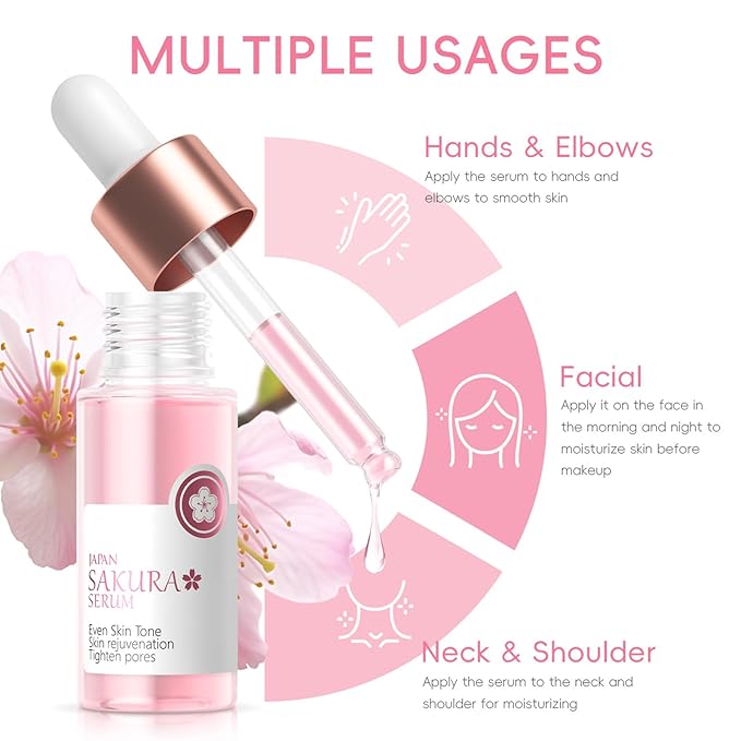 Japan Sakura Skin Care Set For Teen Girls, Skincare For Girls 10-12, Skin Care For Teens 10-12, Japanese Cherry Blossom Girls Skin Care For Kids Age 8-12, Kids Skin Care Set For Girls Ages 8-12