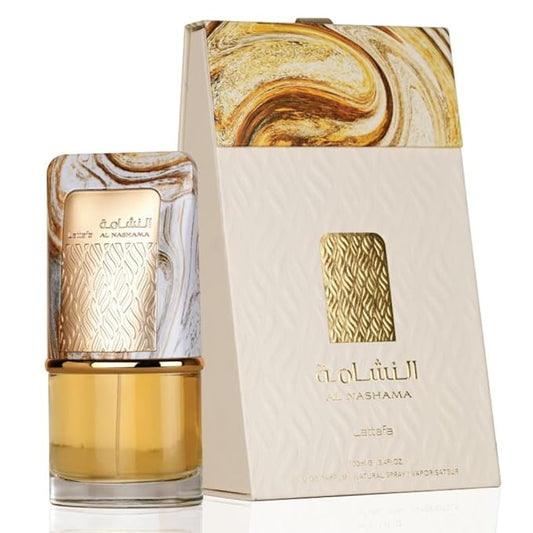 Lattafa Al Nashama - Spicy, Fruity, Amber, Leather - Eau de Parfum Long-Lasting Fragrance for Unisex, 3.4 Ounce / 100 ml