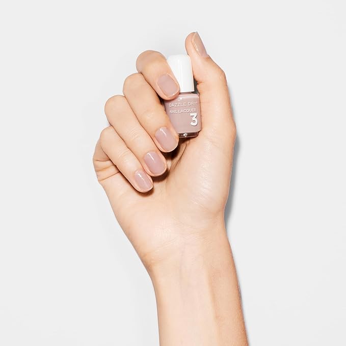 Dazzle Dry Mini Kit 4 Step System - Chiffon Moment Mini Kit - A sheer warm taupe. Sheer cream. (5 Piece Kit / 5 Manicures)