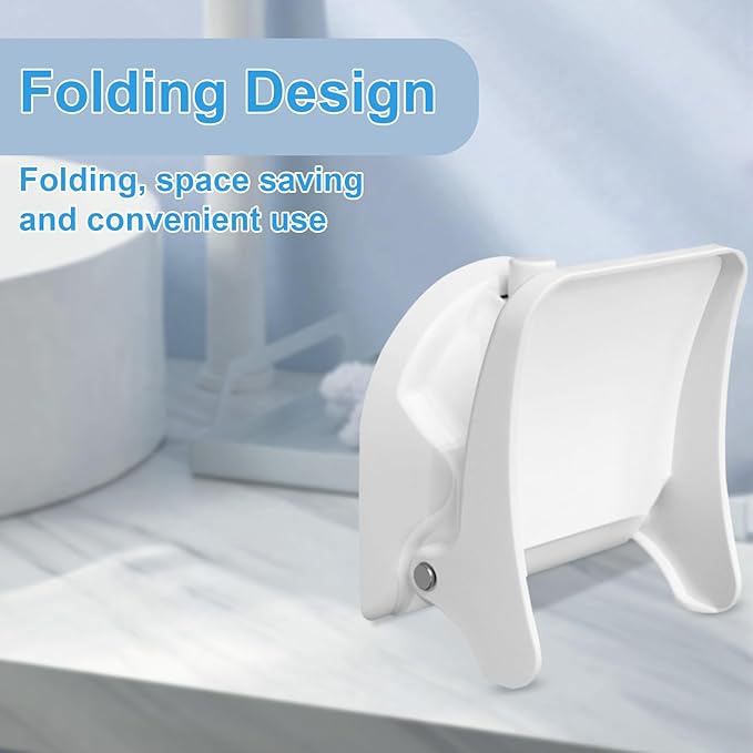 Foldable Shower Foot Rest with Suction Cup for Shaving Legs，Anti-Slip Shower Pedal with No Drilling Suction Cup for Pregnant Woman & Back Pain Sufferers- Reduce Body Strain & Bending Over
