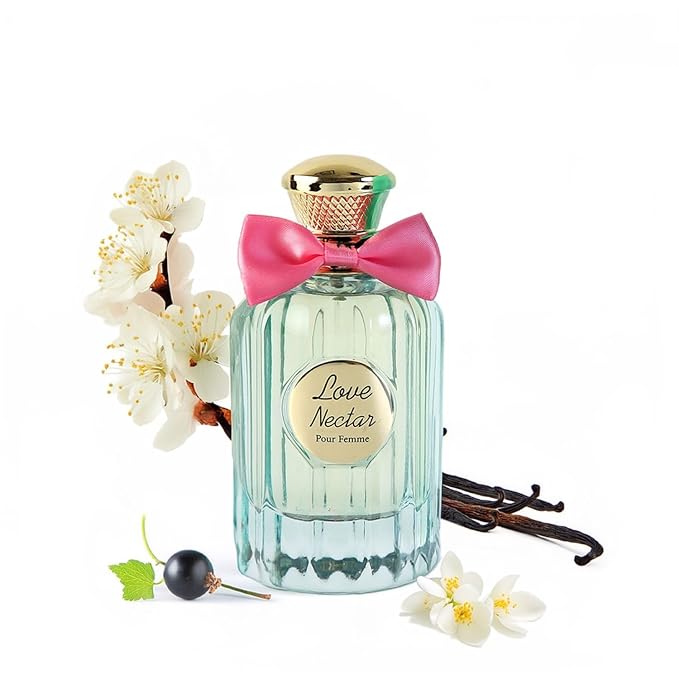 Jean Rish Love Nector Eau De Parfume for Women (3.4 Fl Oz / 100ml) with Black Currant, Jasmine & Vanilla Notes - Long Lasting and Luxury Fragrance