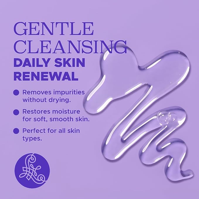 Luseta Lavender & Collagen Body Wash for Women and Men, Moisturizes and Soothes the Skin with Calming Aroma, Enhances Hydration Shower Gel Body Wash, Sulfate & Paraben-Free 33.8oz