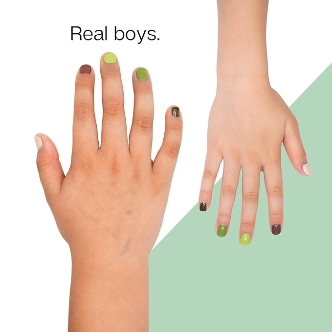 Dudes in Camo (Military/Camouflage) Nail Polish Set for Boys Pack of 5 Colors