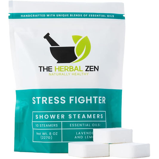 Stress Fighter Shower Steamers Aromatherapy with Essential Oils, Made in the USA Shower Bombs, Shower Bomb Aromatherapy, Relaxing Gifts for Women, Spa Day Gift, Mothers Day Gift