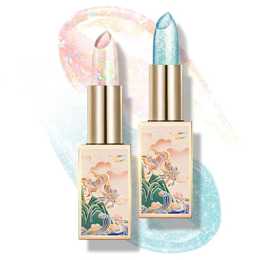 CATKIN Lip Balm Color Tinted Changing Lipstick Ultra Hydrating Lip Moistrurizer Chapstick with Vitamin E Nourishing For Cracked & Dry Lips 0.12 oz 2pcs (04+08)