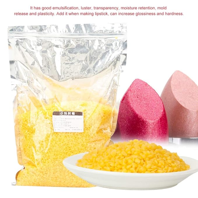 Natural Candelilla Wax Cera Bellina Wax Candelilla Wax, Wax Mold Candillia Wax Candelila Wax for Lipstick Gift Home Woman(1000 g/bag)