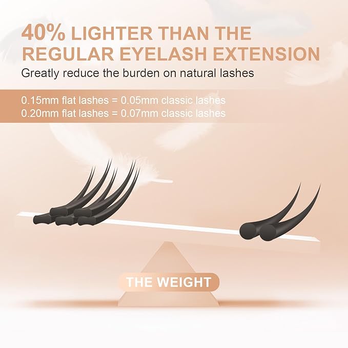 NAGARAKU Double Tips Flat Ellipse Eyelash Extensions Supplies 0.20 LD curl 8-15mm Mix Natural Charcoal Color Faux Mink Super Soft Split Tips Lash Individual Lashes