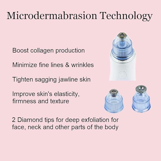 Microdermabrasion Machine - Anti-Aging Device for Face & Neck - Appolus Professional Skin Rejuvenation Device - Portable Facial Firming and Tightening Machine - Wrinkle Reducing and Lifting Tool