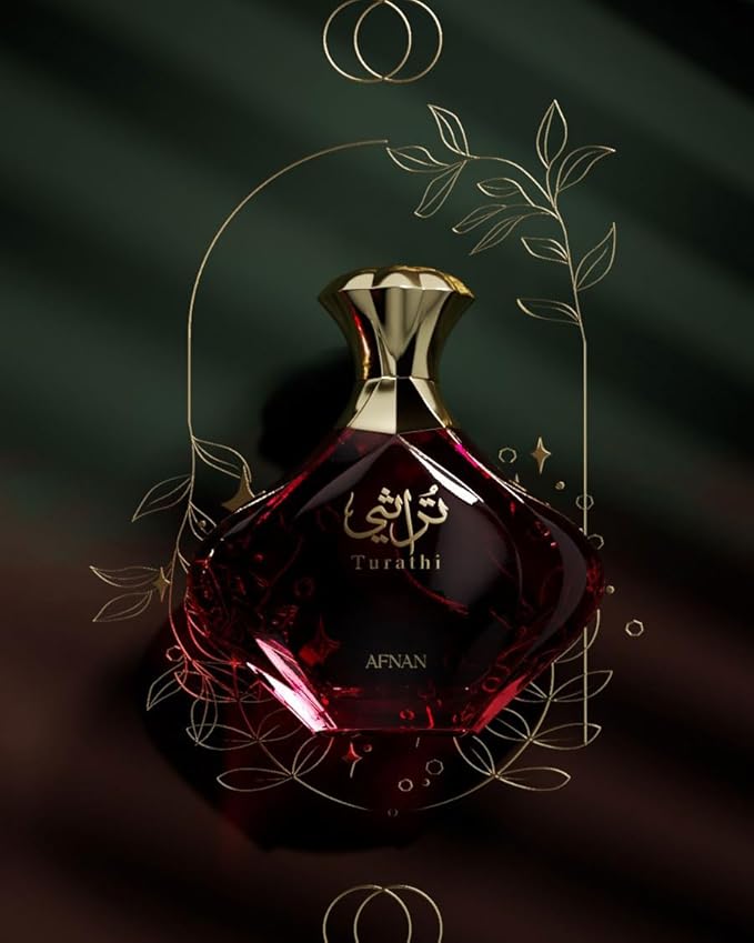 Afnan Turathi Red Eau de Parfum for Women, 3.0 Fl. Oz