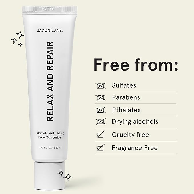 RELAX AND REPAIR Anti Aging Face Moisturizer for Men | Anti Wrinkle Cream, Night Cream, Eye Cream with Niacinamide (Vitamin B3), Hyaluronic Acid, Vitamin E & Ceramides For Skin (2Tubes)