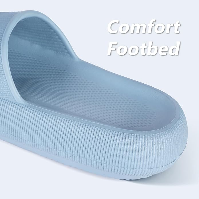 Menore Slippers for Women and Men Quick Drying, Parent-Child EVA Open Toe Soft Slippers, Non-Slip Soft Shower Spa Bath Pool Gym Beach House Sandals for Indoor & Outdoor