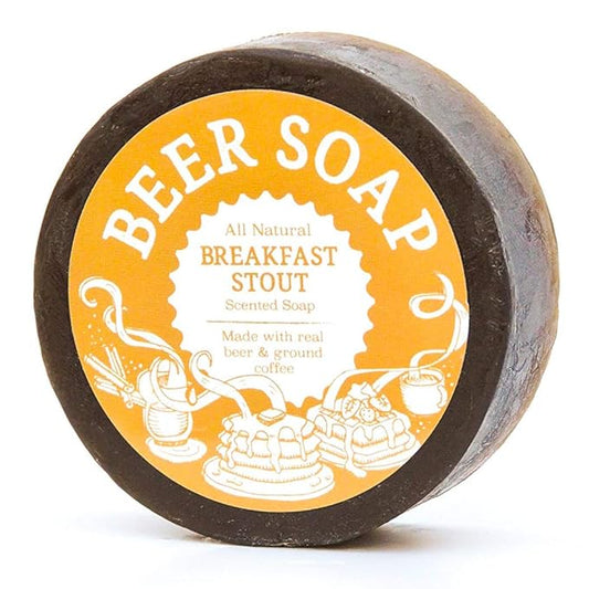 Beer Soap (Breakfast Stout) - All Natural + Made in USA - Actually Smells Good! Perfect For Beer Lovers