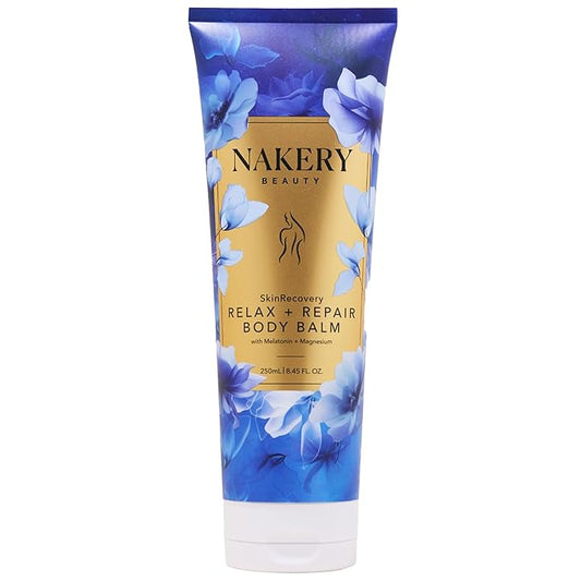 Nakery SkinRecovery Relaxing Magnesium Balm - Skin Tightening Cream for Body with SepiLift & Retinol - Muscle Balm with Melatonin for Restful Sleep - Hydrating Dry Skin Cream with Shea Butter