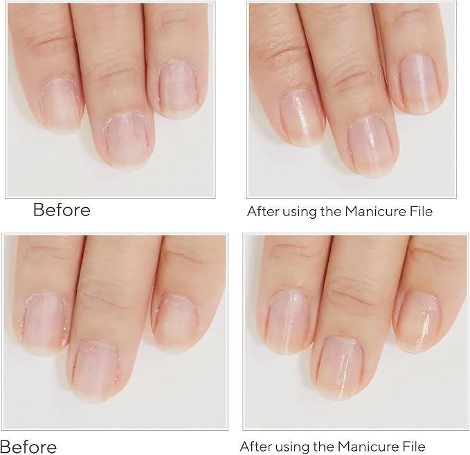 Spa-Rific 3pc Nano File Set: Professional Heavy Duty Glass Nail Files with Case Kit - Reusable Crystal Fingernail Manicure and Pedicure Tools for Men, Women, and Adults - Marble