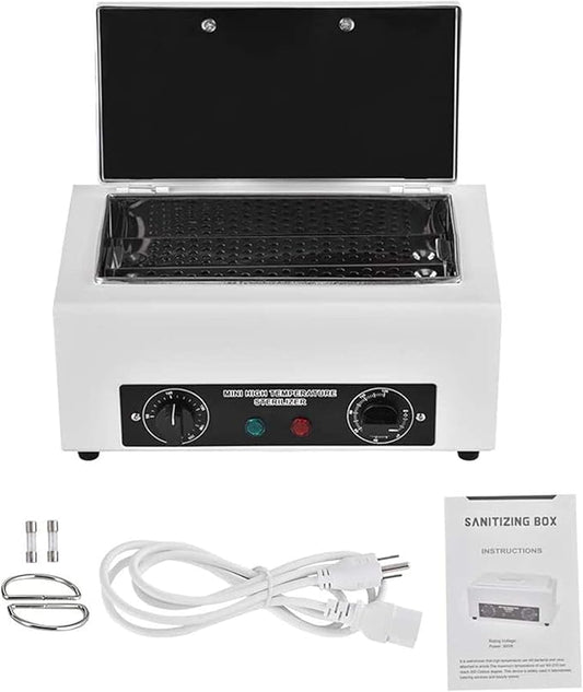 Giff 300W Heat Sterilizer NV-210 w/ Timer Disinfection Box Manicure Pedicure SPA Salon Equipment for Sundry Beauty Hair Nail Metal Tools